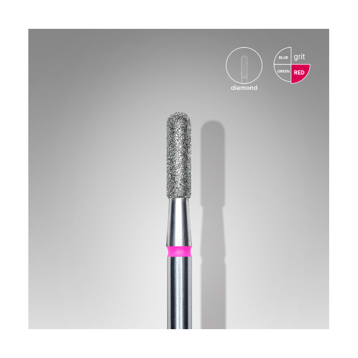 Carbide Diamant Cylindre Rouge (2,3mm/8mm)