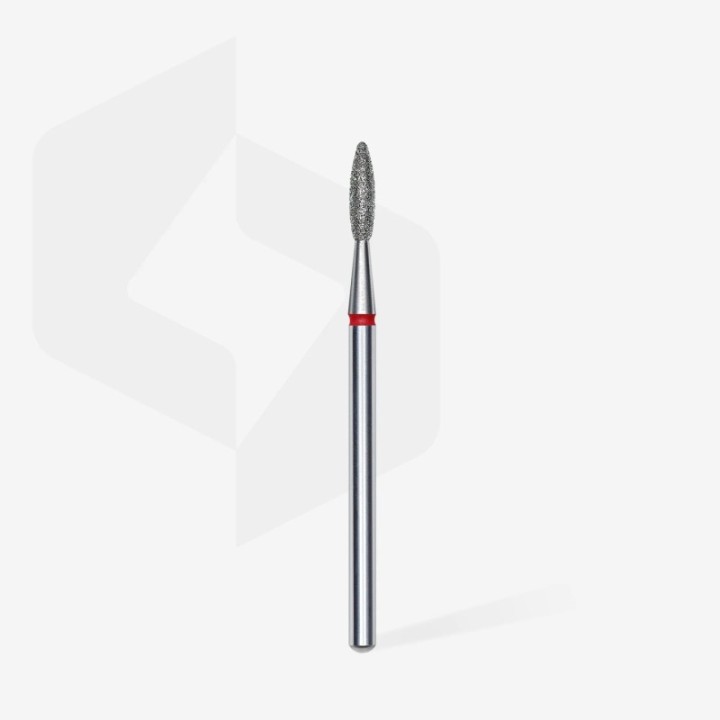 Carbide Diamant Flame Rouge (2,1mm/8mm)