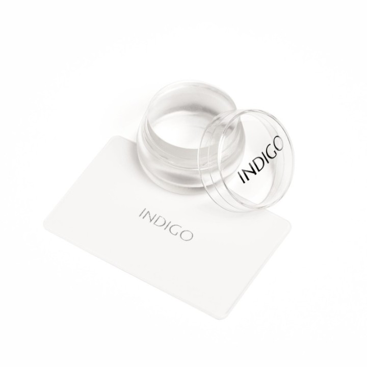 Indigo Silicone stam with scraper