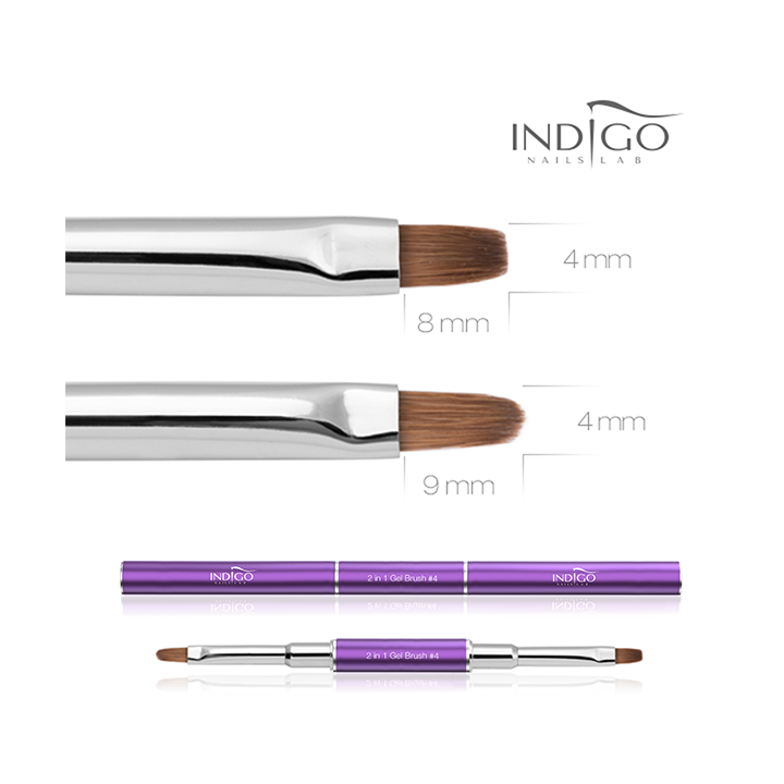 Indigo 2 in 1 Gel Brush no. 4