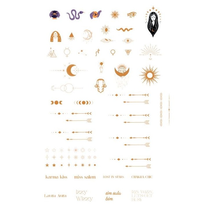 Spiritual Gold - Holographic Nail Stickers