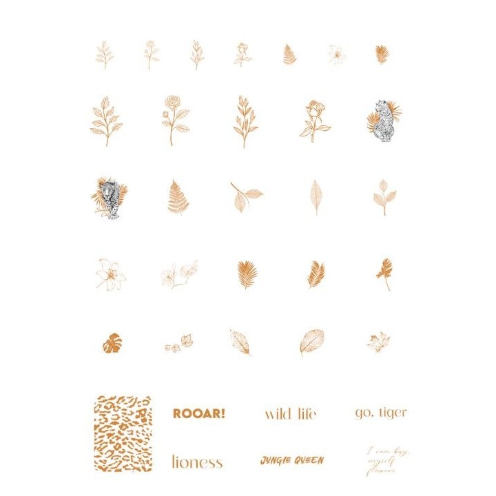 Botanical Gold - Holographic Nail Stickers