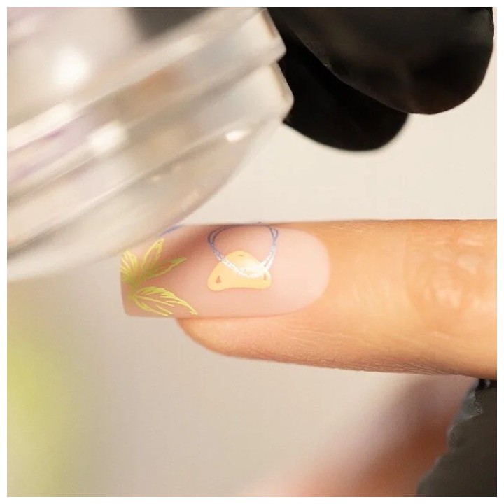 Luna Blue Metallic Quick Stamp 7ml