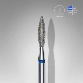 Carbide Diamant Flamme Bleu (10mm)